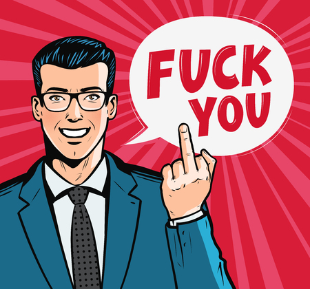 middle finger screaming fuck you Edelweiss hardcore stained